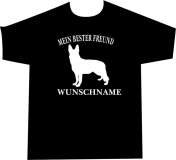 Kinder T-Shirt Schäferhund mein bester Freund - Wunschname