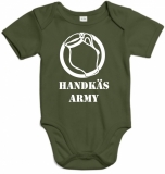 Baby Strampler kurzarm limitiert Handkäs Army Nr. 3