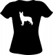 Damen T-Shirt Schäferhund Motiv