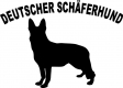 Autoaufkleber Deutscher Schäferhund